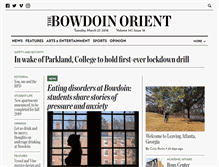 Tablet Screenshot of bowdoinorient.com